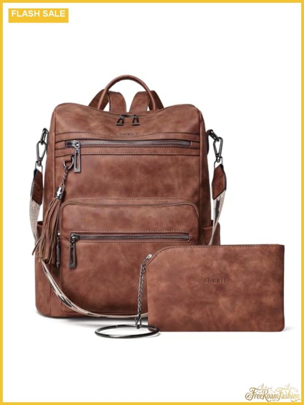 Vegan Leather Backpack Purse Women Adjustable Shoulder Daypack